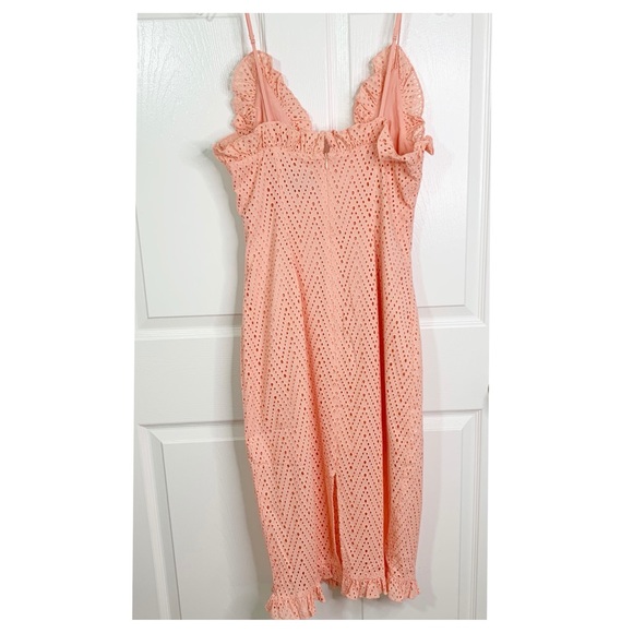 C/MEO Collective Eyelet Ruffle Midi Dress Sherbet - Picture 5 of 14